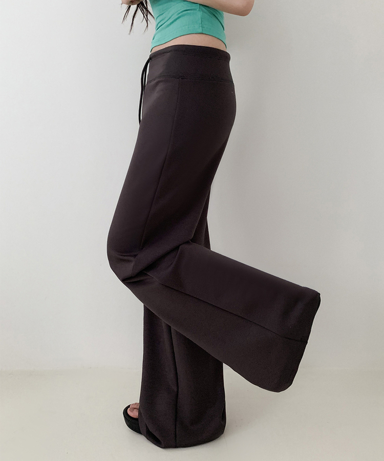 ローライズルーズブーツカットトレーニングパンツ(6color) CHARCOAL