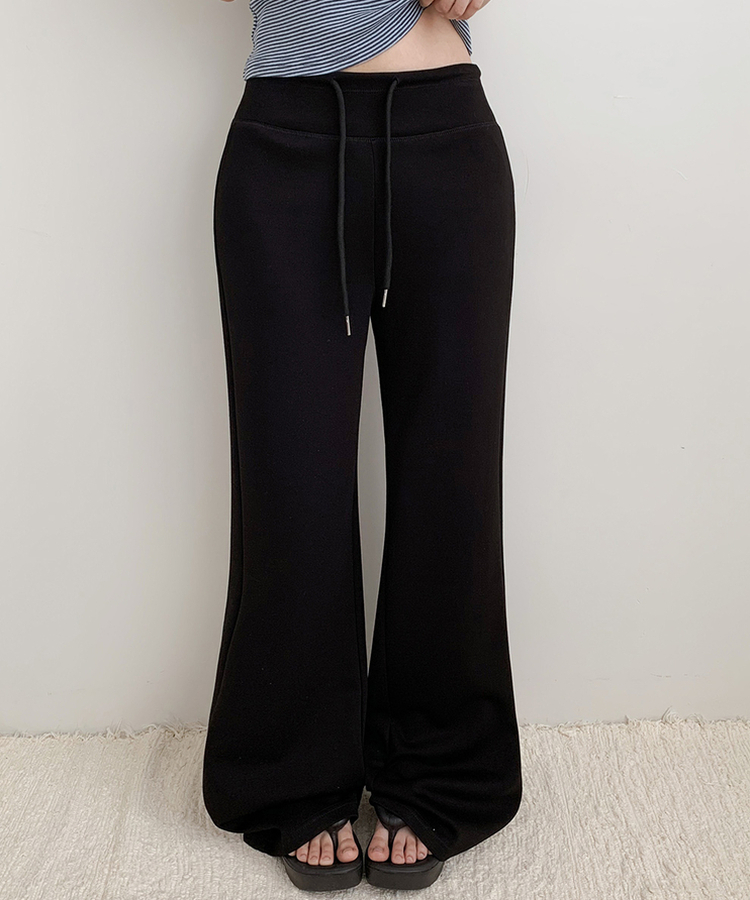 ローライズルーズブーツカットトレーニングパンツ(6color) BLACK