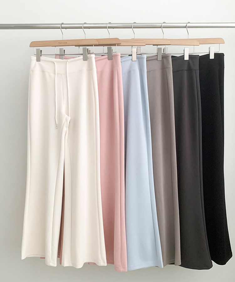 ローライズルーズブーツカットトレーニングパンツ(6color)