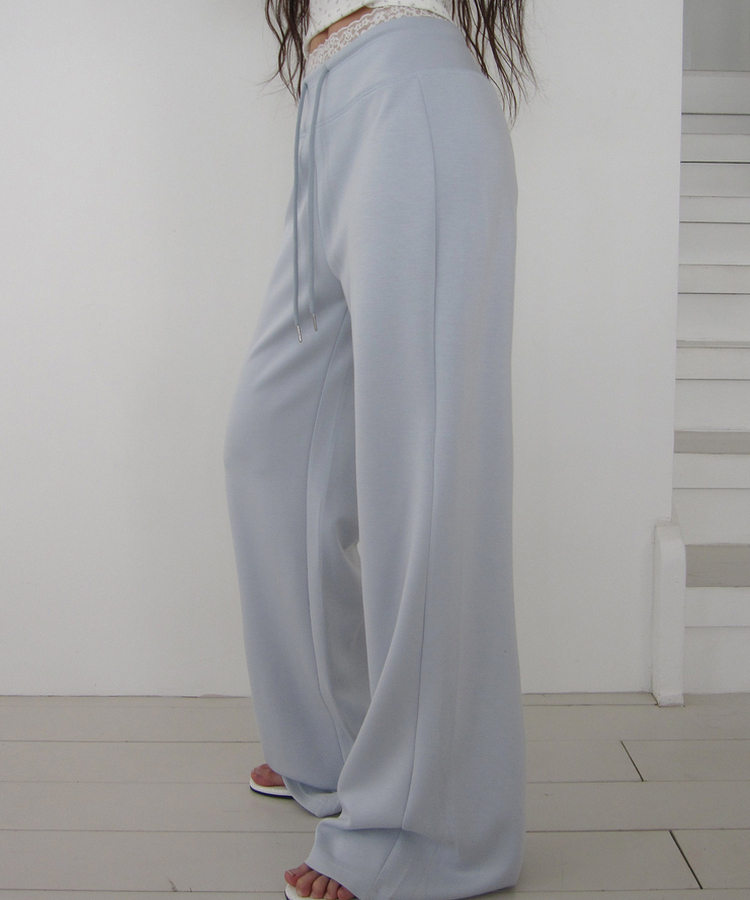 【丈別】セミブーツカットトレーニングパンツ(6color) SKY BLUE