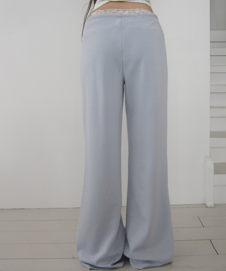 【丈別】セミブーツカットトレーニングパンツ(6color) SKY BLUE