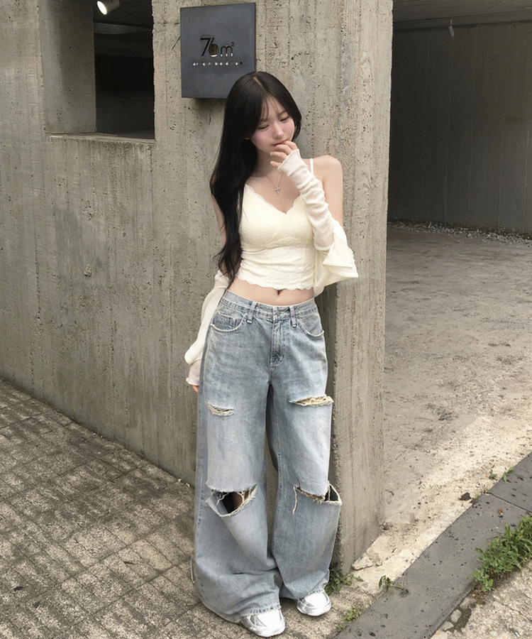 렌키 레이스 캡내장 끈 나시 슬리브리스 민소매 이너 끈조절 레이어드 코디필수템 란제리코어 데일리 데이트룩 꾸꾸꾸 여름신상여름나시 아이보리