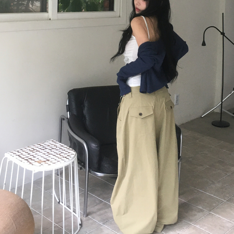 クールタッチオープンクロップカーディガン NAVY