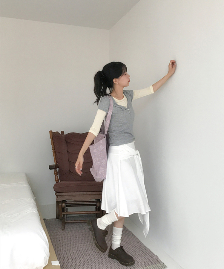 ベーシック7分丈Tシャツ(5color) BUTTER