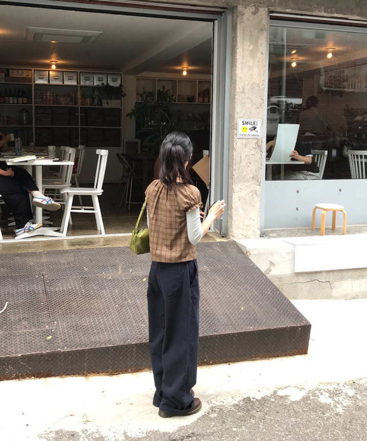 ベーシック7分丈Tシャツ(5color) SKY BLUE