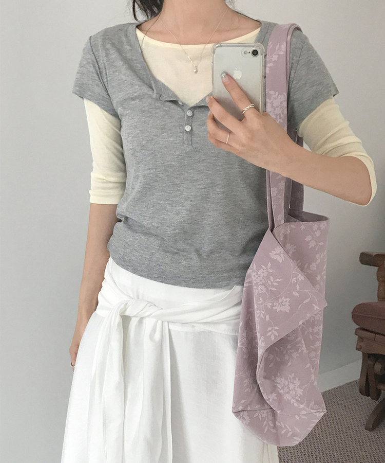 フラワーキャンバストートバッグ LIGHT PURPLE