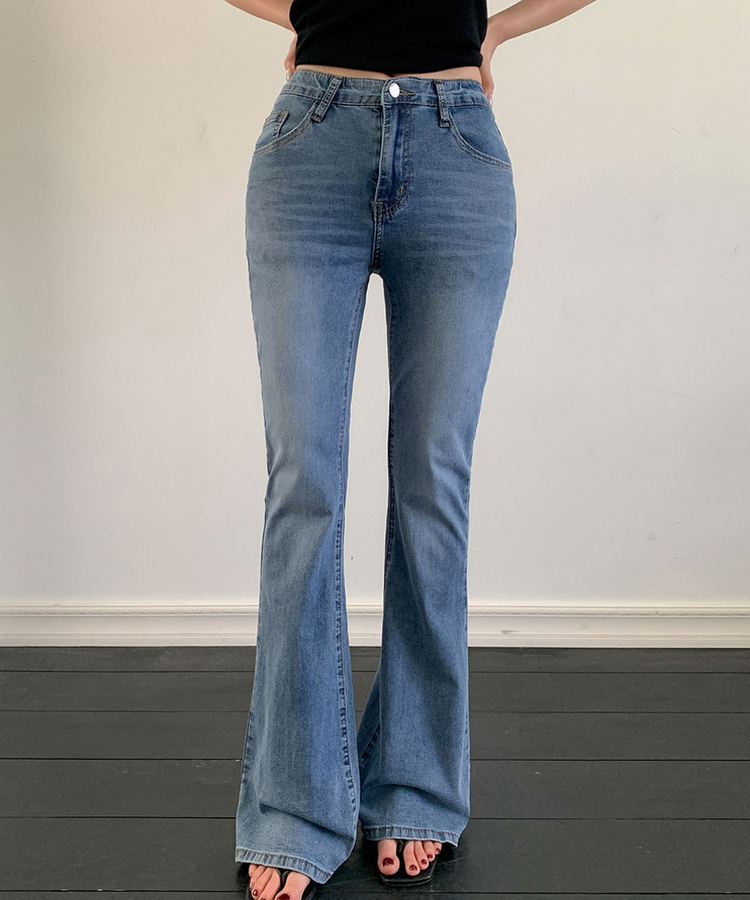 【丈別】ローライズブーツカットデニムパンツ LIGHT DENIM