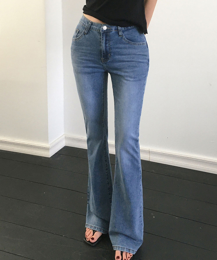 【丈別】ローライズブーツカットデニムパンツ LIGHT DENIM