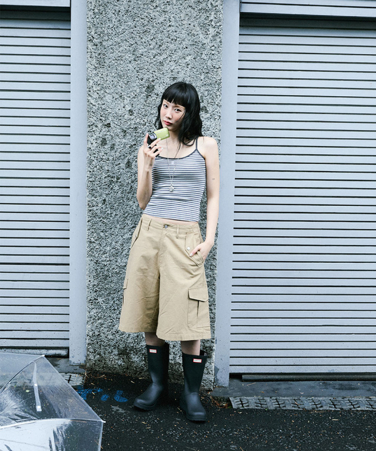 カーゴバミューダパンツ BEIGE