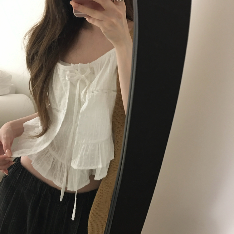 レイヤードブラウス WHITE