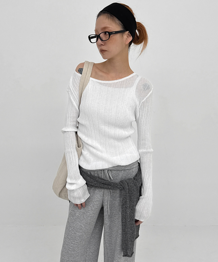 サマーニットキャミソール IVORY
