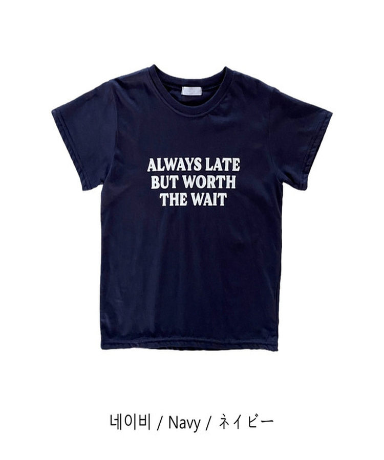 ヴィンテージレタリングスリム半袖Tシャツ