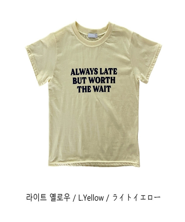 ヴィンテージレタリングスリム半袖Tシャツ