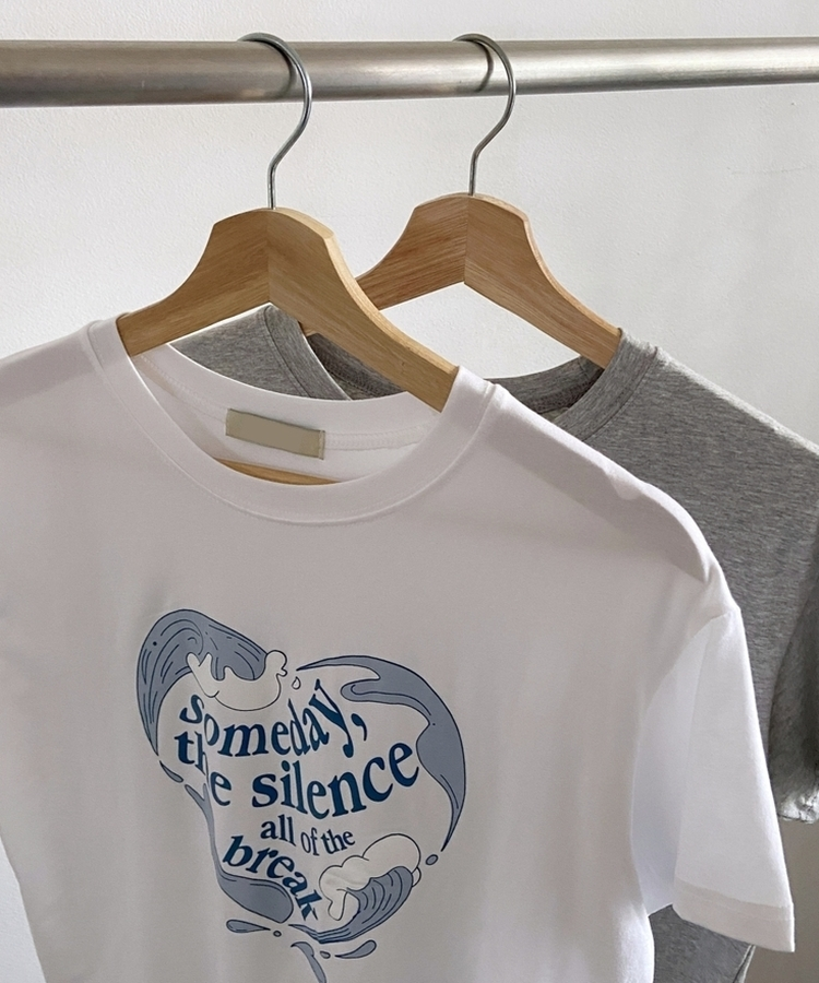 ベーシックレタリング半袖Tシャツ