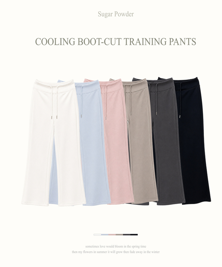 【丈別】セミブーツカットトレーニングパンツ(6color)