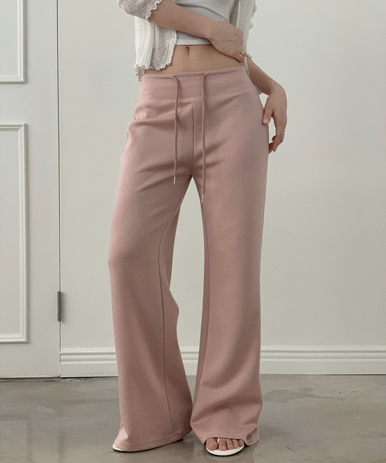 【丈別】セミブーツカットトレーニングパンツ(6color) PINK