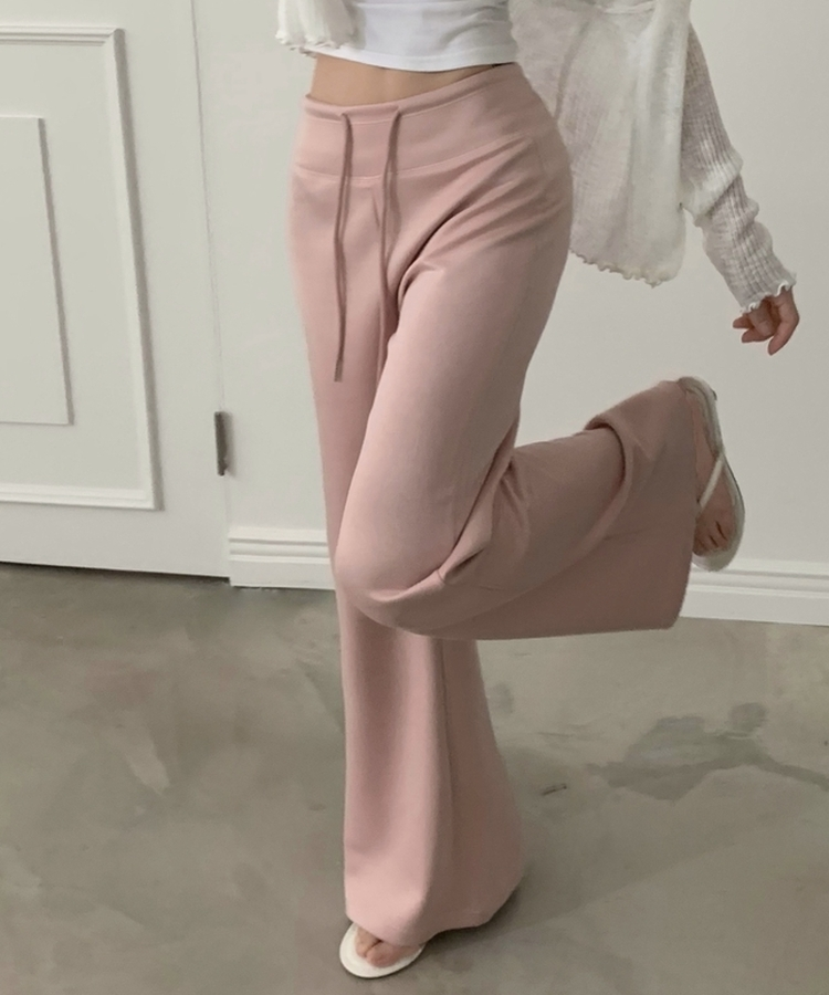 【丈別】セミブーツカットトレーニングパンツ(6color) PINK