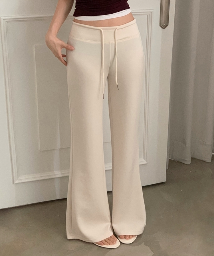 【丈別】セミブーツカットトレーニングパンツ(6color) CREAM