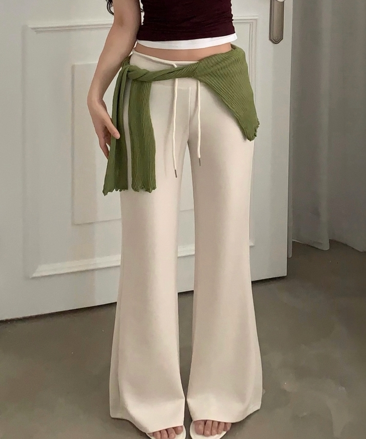 【丈別】セミブーツカットトレーニングパンツ(6color) CREAM