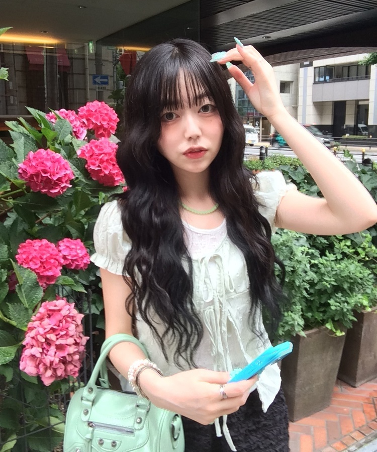 アクアビーズネックレス LIGHT GREEN
