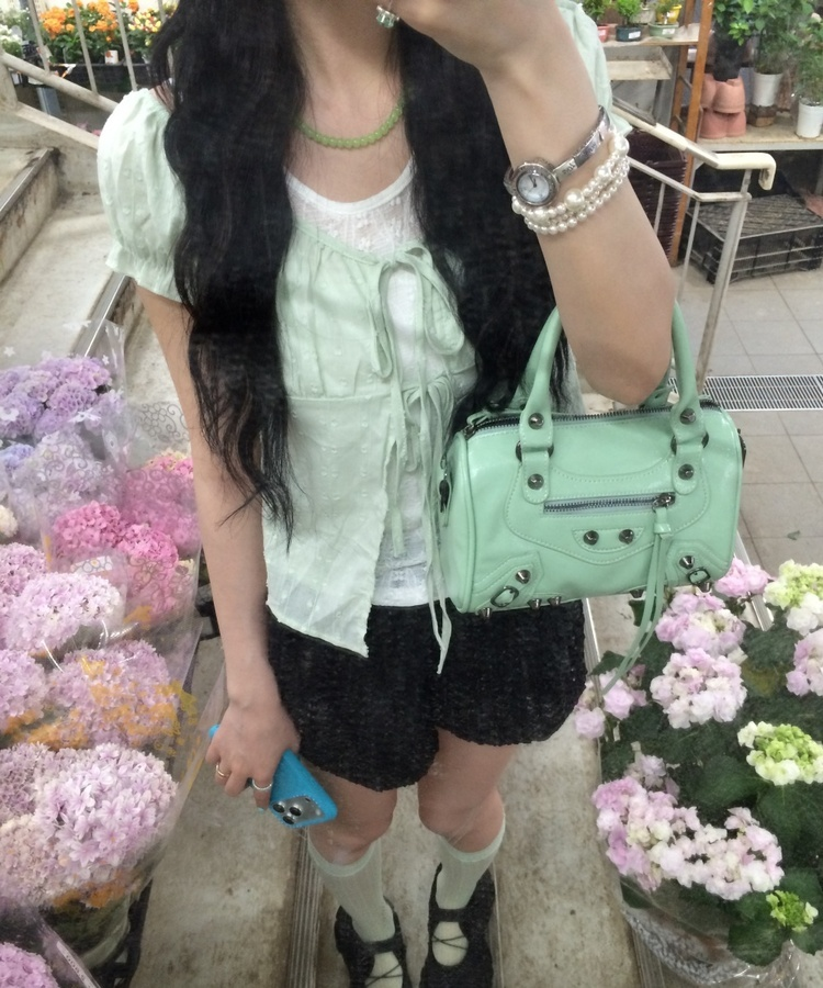 アクアビーズネックレス LIGHT GREEN