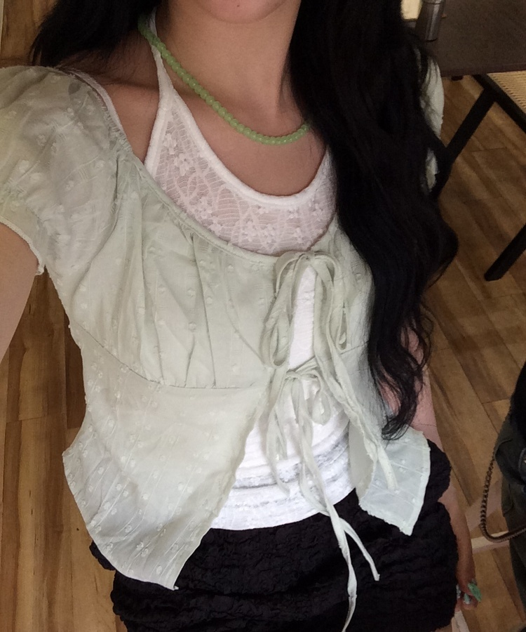 アクアビーズネックレス LIGHT GREEN