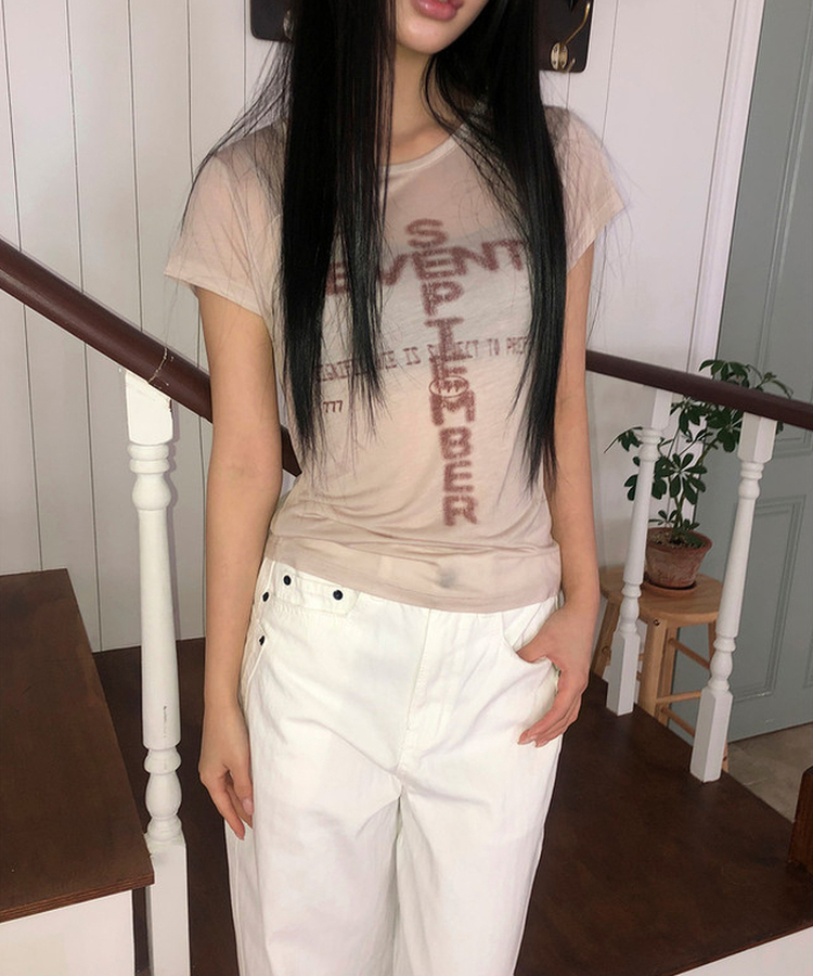 テンセル半袖Tシャツ(5color) BABY PINK