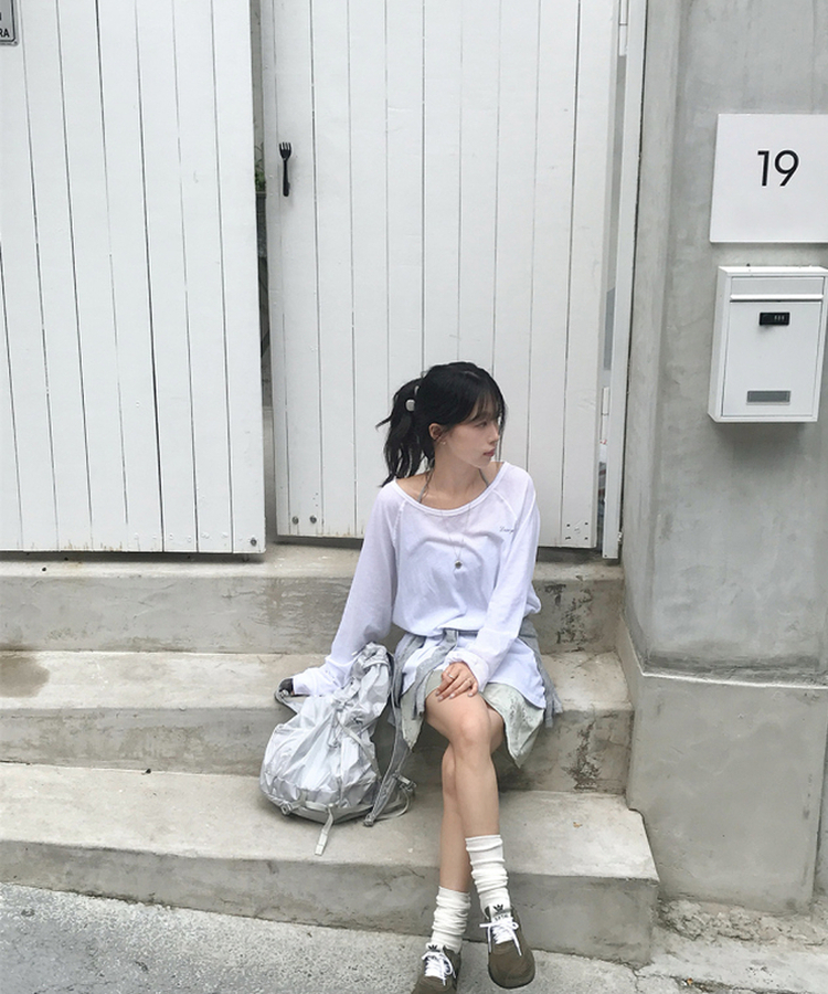 フラワーサテンスカート MINT