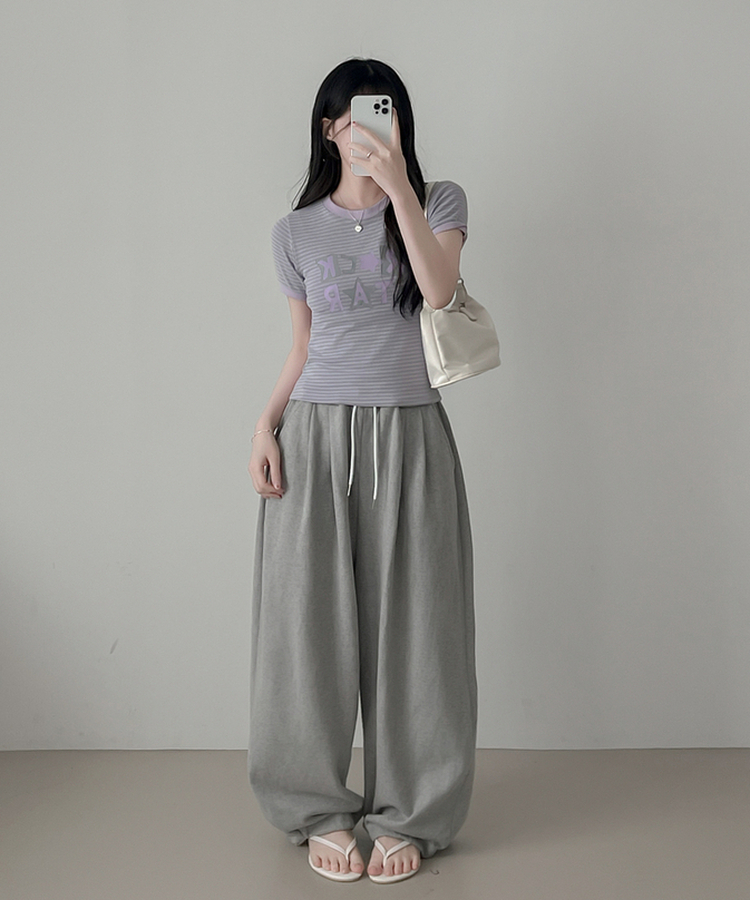 スターストライプ半袖Tシャツ PURPLE
