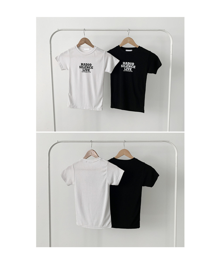 レタリングプリント半袖Tシャツ