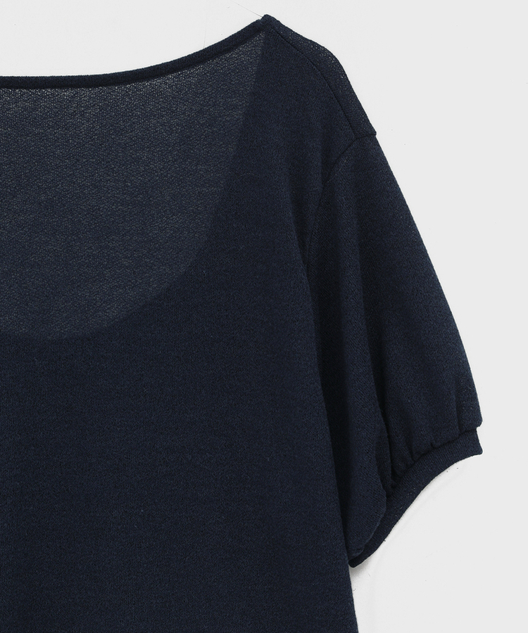 ディープUネックサマーニットTシャツ