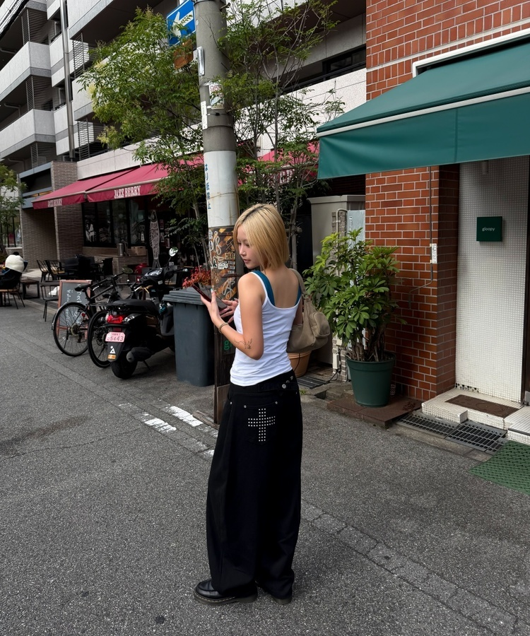 베이직 레이어드 나시 청록