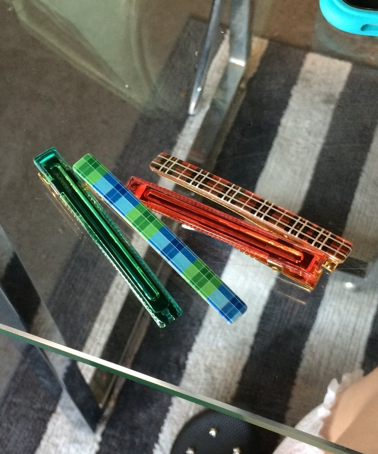 체크 집게핀