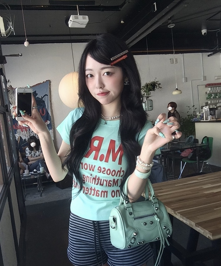 체크 집게핀 레드