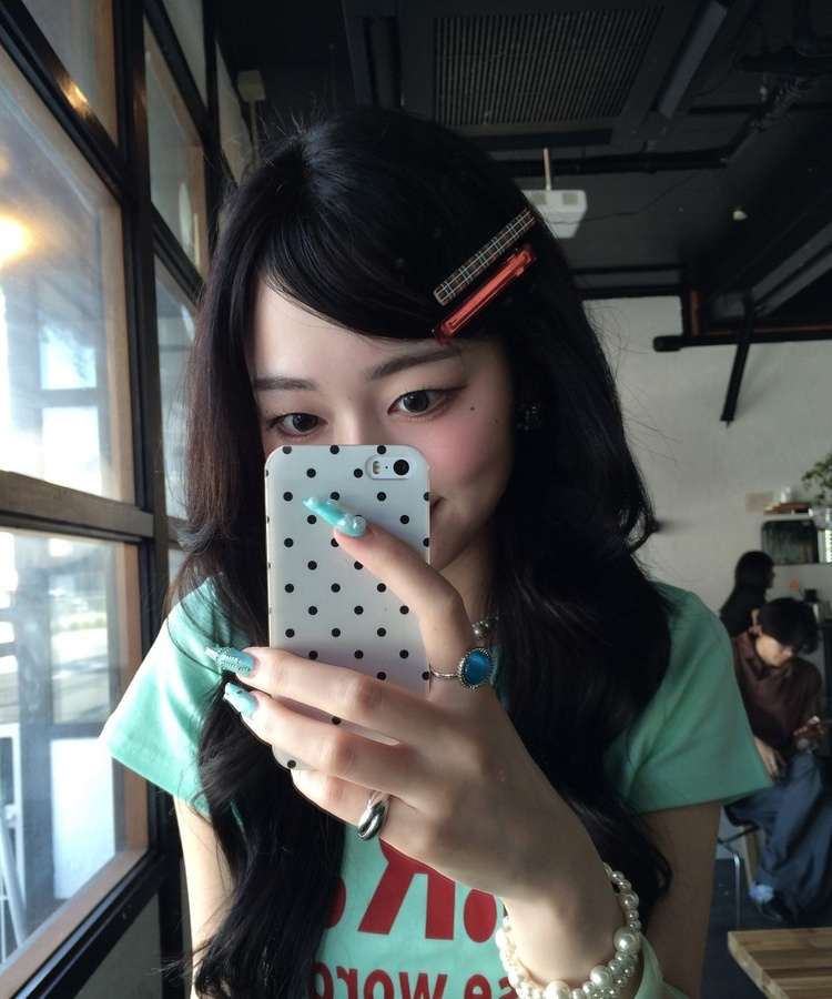 체크 집게핀 레드