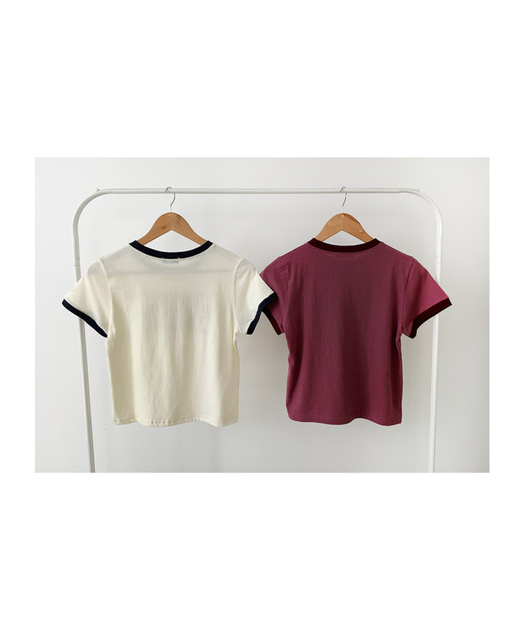 リンガー半袖Tシャツ