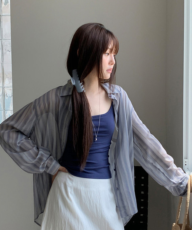 クリアヘアクリップ POG BLUE