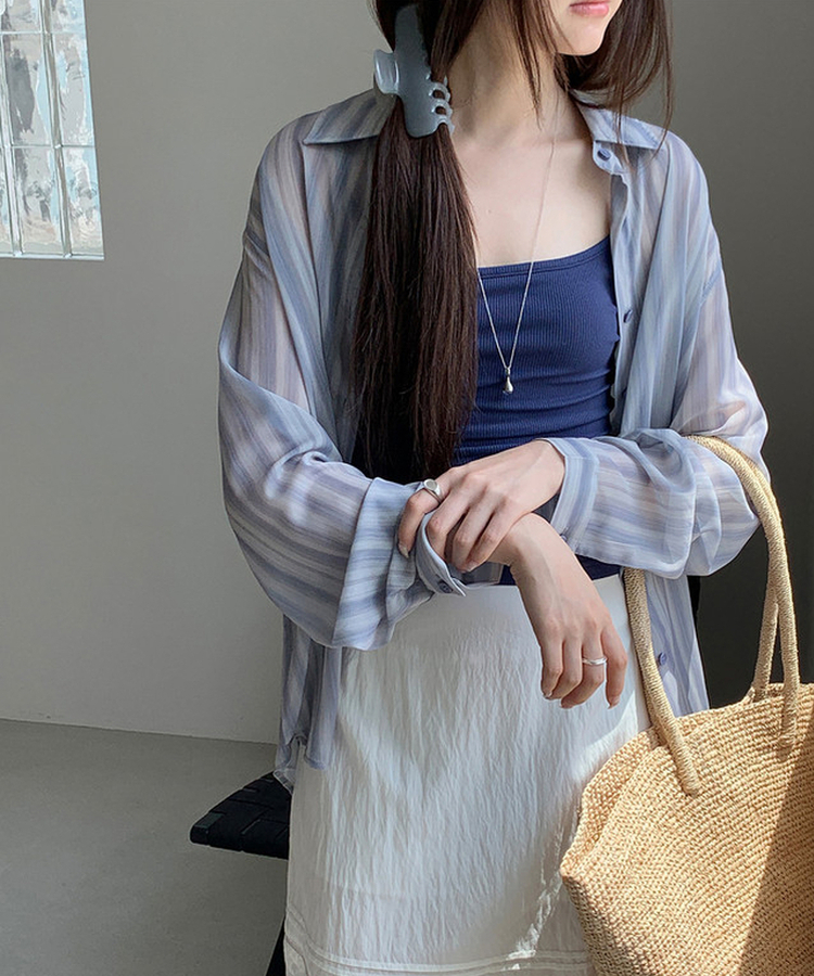 クリアヘアクリップ POG BLUE