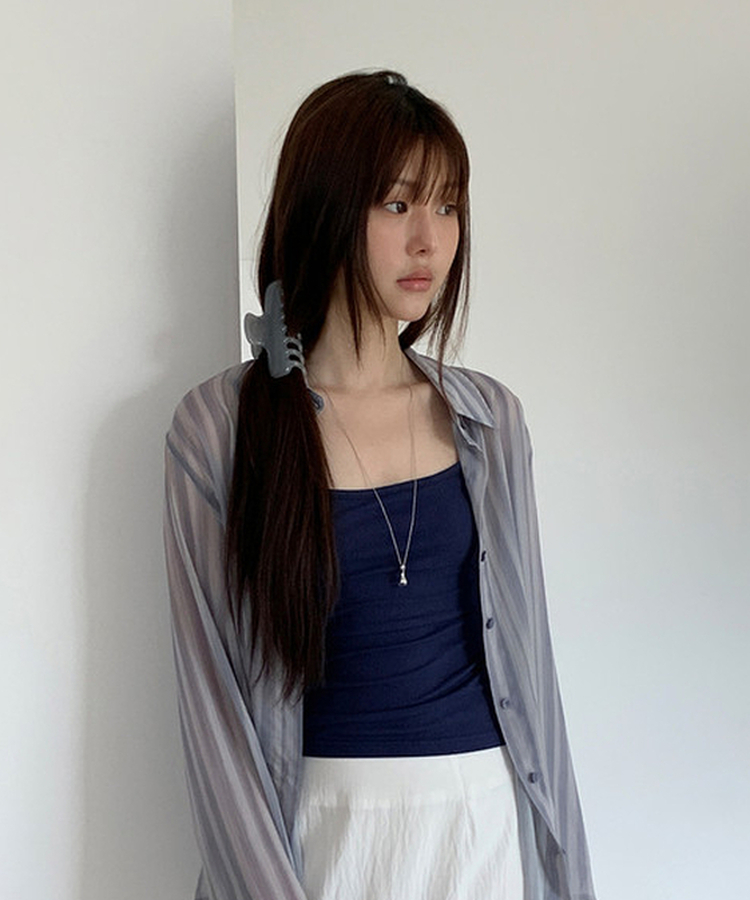クリアヘアクリップ POG BLUE