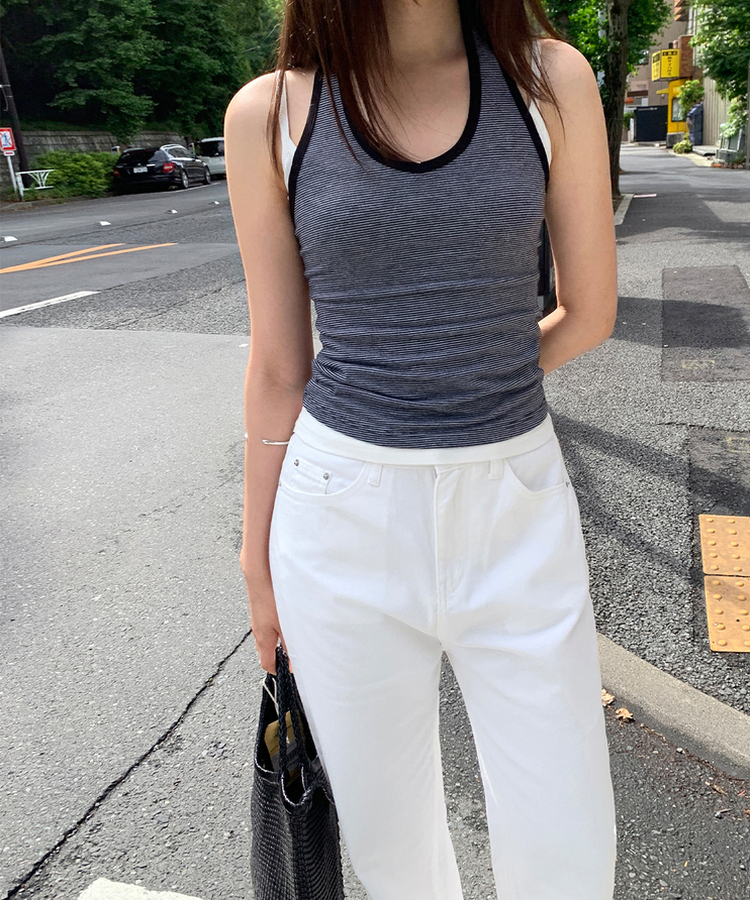 【丈別】セミワイドコットンパンツ COTTON WHITE