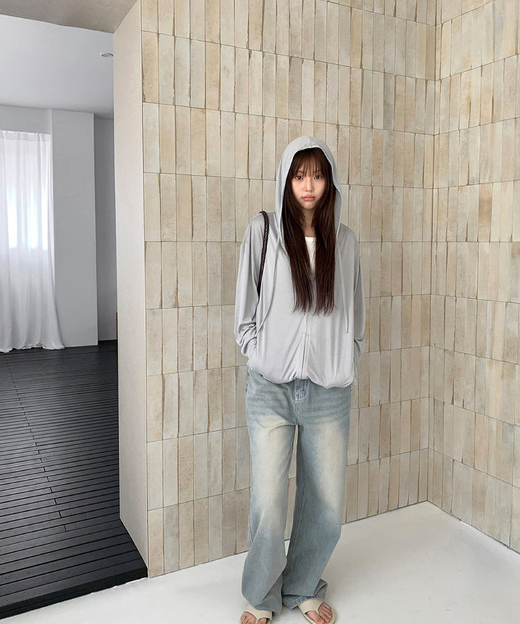 クラシックセミワイドデニムパンツ LIGHT DENIM