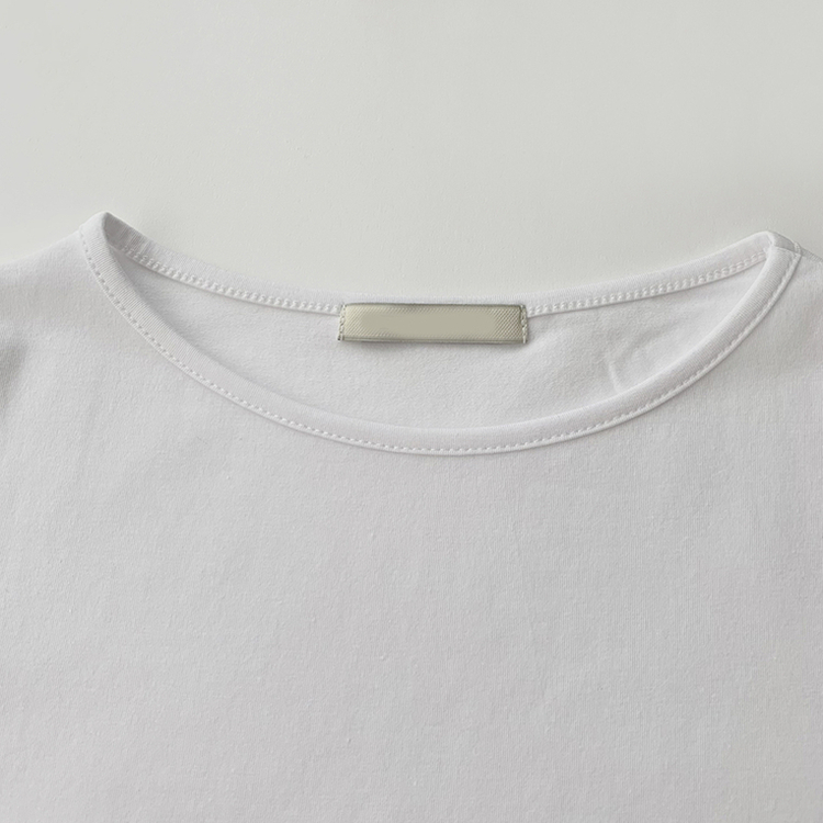 シンプルラウンドネック半袖Tシャツ
