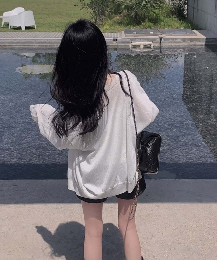 ハイウエストベーシックデニムショートパンツ BLUE