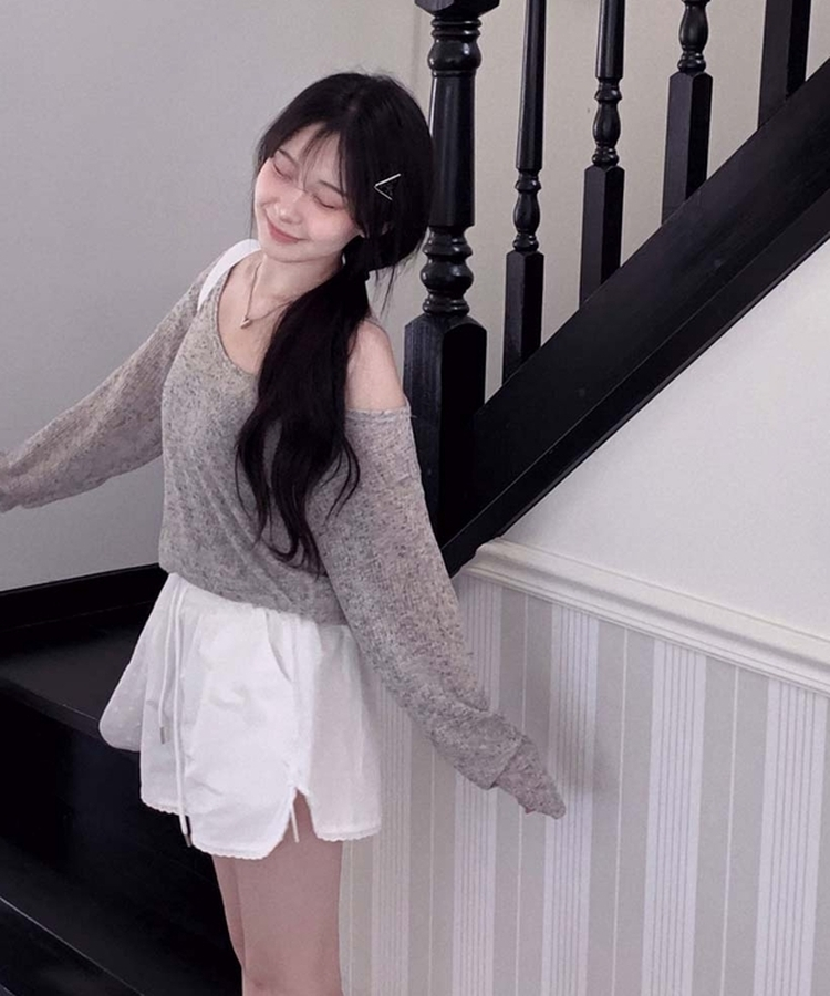 レースリボンバンディングショートパンツ IVORY
