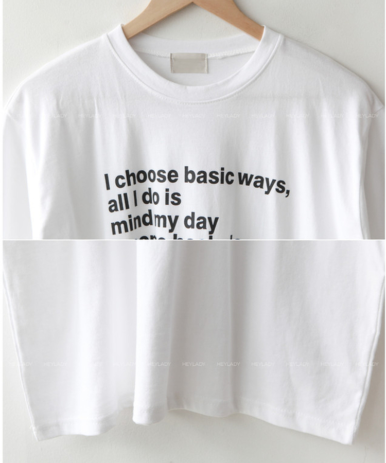 レタリングボックスTシャツ