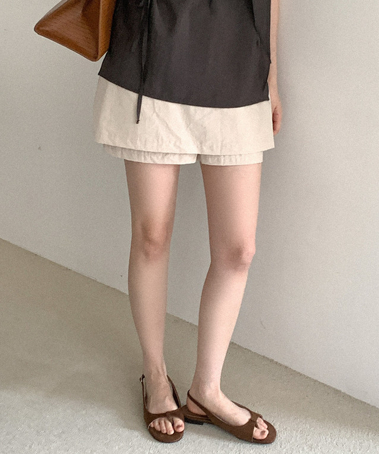 レザートングサンダル SUEDE BROWN