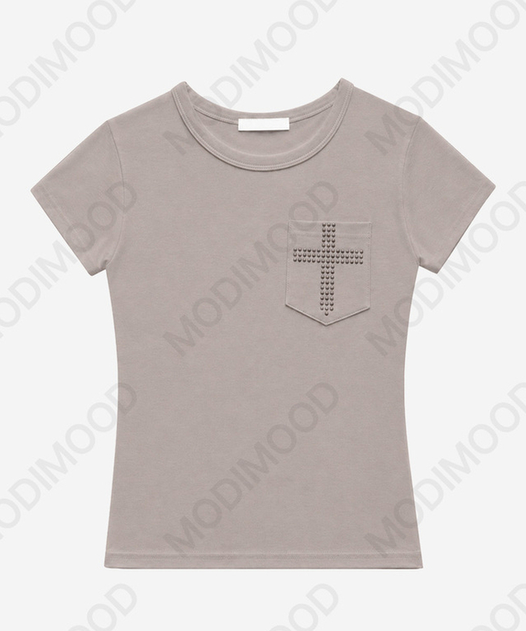 クロス半袖Tシャツ
