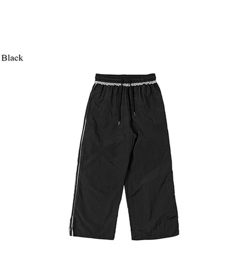 レースナイロンワイドパンツ