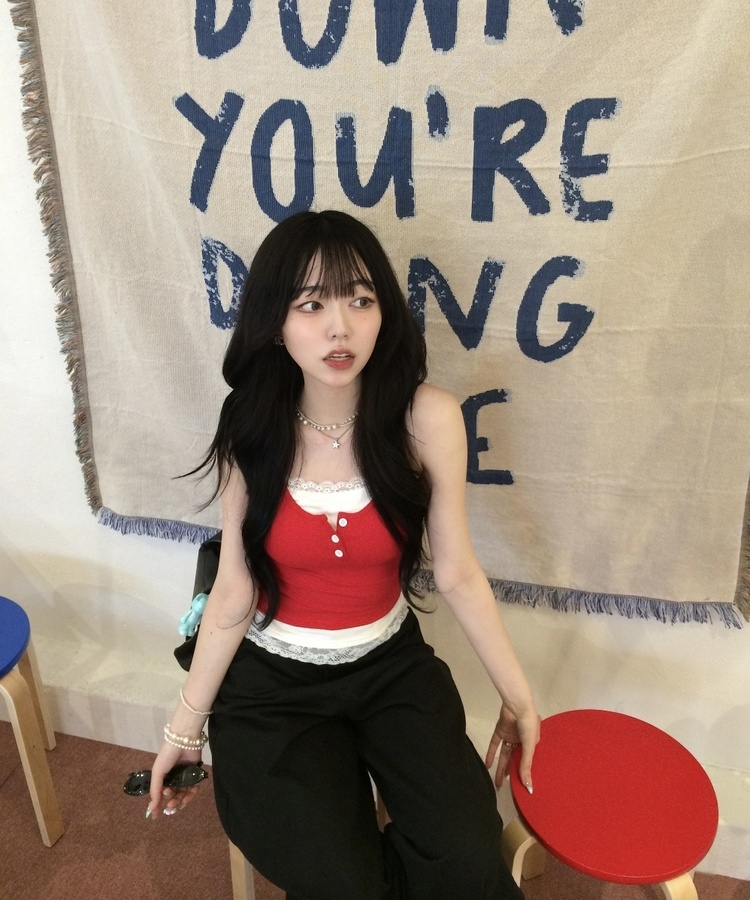 레이스 레이어드 나시탑 레드