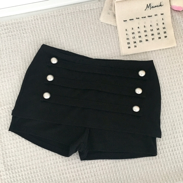 ナポレオンボタンミニスカートパンツ
